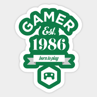 Gamer – Born To Play Sticker